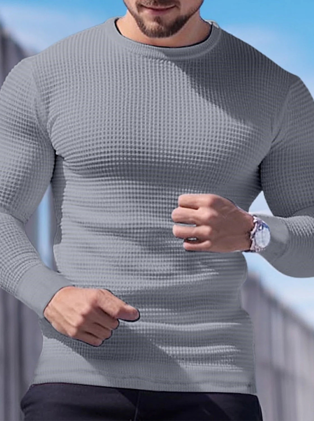 Waffle Full Sleeve T-Shirt