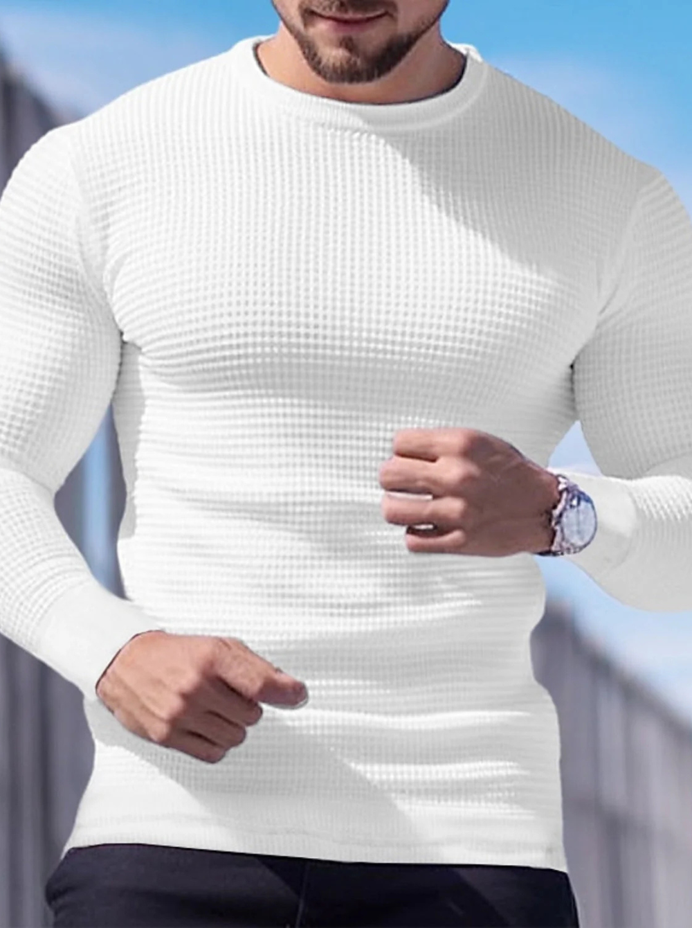 Waffle Full Sleeve T-Shirt