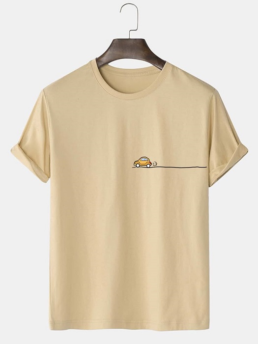 Men Car Print Tee